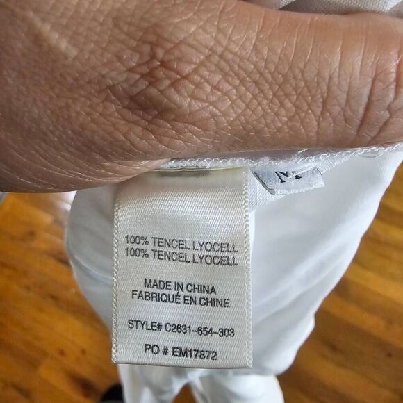 Bella Dahl Women's White Shirt Size Medium Button Up Long Sleeve Top - Picture 8 of 8